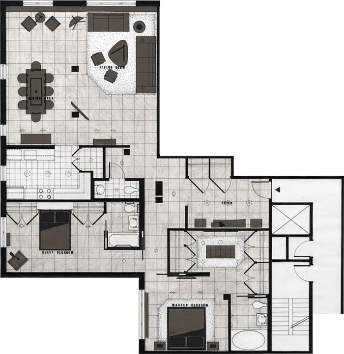 The Catroux Residence